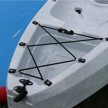 De înaltă Calitate 5Pcs Kaiac-Canoe D Inel de Echipare de Pescuit Tachelaj Bungee Kit Accesoriu Negru în aer liber, Caiac Reparații Barca