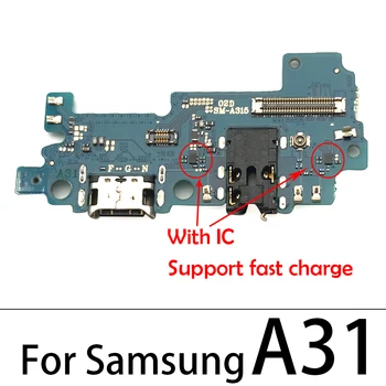 Incarcator USB Conector Dock de Încărcare Port microfon Microfon Bord Pentru Samsung A30 A305F A30S A307F A31 Auto Jack Mufa pentru Căști