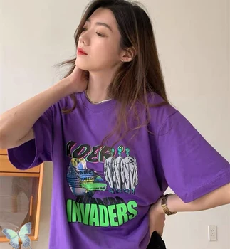 Ader Eroare T-shirt Invadator Invadator Bărbați Femei Casual Bumbac de Bună Calitate Adererror Tricou