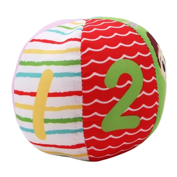 Cu Balonul Rotund De Pluș Sunătoare Copil Nou-Născut Mâinile Prind De Pluș Bell Ball Jucarii Educative Cadou Pentru Copii 993904