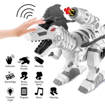 Pulverizare de Control de la Distanță Dinozauri Jucării Electrice Dinozaur RC Robot Animale Jucării Educative pentru Copii Baieti Cadouri