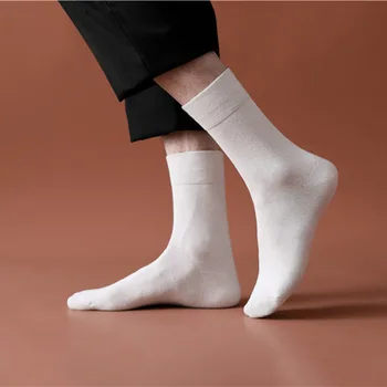 Nouă Bărbați Șosete de Bumbac Alb Negru Gri Respirabil Mult Echipajului Sosete Ciorapi Sport Solid Oameni de Mare ciorapi sex Masculin Casual Streetwear