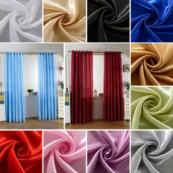 Culoare pură perdele moderne de moda buna întunecare opace cortina cortina set decorațiuni interioare perdele de baie