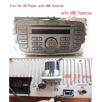 Pentru Ford Focus 2 MK2 Masina Silver Black USB Intrare AUX Interfata CD Player Flash Music player Audio Mini Cablu Adaptor de Comutare