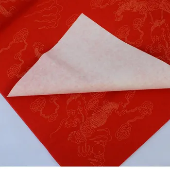 Festivalul de Primăvară din china Cuplete Roșu Hârtie de Orez de Anul Nou de Tăiere Hârtie Specială cu Modelul de Caligrafie Jumătate-Coapte Hârtie Xuan