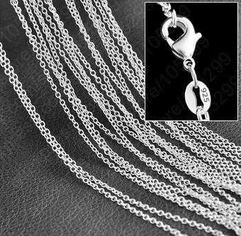 Bijuterii de Argint de Culoare 0 stil lanț gros lanț pentru femei au dimensiunea de 18 inch 5 buc ambalare bijuterii