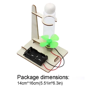Din lemn Electric Suspensie Minge de Zbor Asamblat Modelul DIY Copii Asamblarea Jucărie Experiment științific Kit