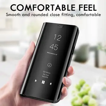 Smart Mirror Caz Flip Pentru Samsung Galaxy S20 FE S10 S9 S8 Plus Ultra S10E S7 Edge S6 Nota 20 10 9 8 5 Lite 5G Telefon Acoperi Funda