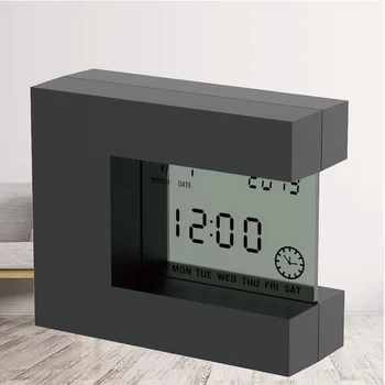 Ceas cu alarmă Digitale pentru Biroul de Acasă de Birou Ceas LCD Ceas Modern cu Data Calendaristică Temporizator Termometru Baterie