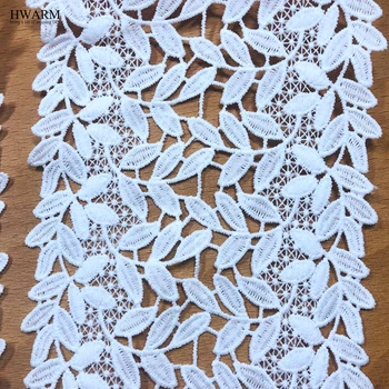 5yard 13.2 cm tesatura dantelă panglică ornamente DIY cusut decor nunta alb solubil în apă gol lapte de mătase broderie cod de bare dantela
