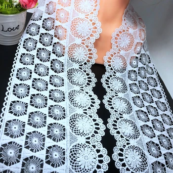 Tesatura dantelă panglică 5yard 15.5 cm cusut tapiterie rochie de mireasa accesorii DIY femei fusta decor pentru acasă gol afară de broderie