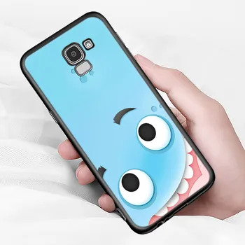 3D Funny face Cover Pentru Samsung Galaxy J7 J8 Duo J5 J6 Prim-J4 Plus J3 J2 Core 2018 2017 2016 Caz de Telefon