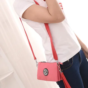 Noi feminin de mare capacitate geanta de umar Femei mici sac impermeabil ambreiaj telefon mobil sac
