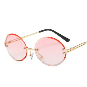 Brand De Lux Ochelari De Soare Pentru Femei Vintage Nuante De Moda Ochelari De Soare Barbati Oculos La Modă Fără Ramă Gafas Retro Lunetele Ochelari De Vedere
