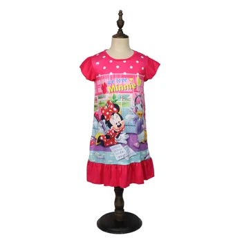 2021 Disney Princess Fata Rochie De Vară Pentru Copii Haine Pentru Copii Pijamale De Ziua Rochii Casual Costum Minnie Mouse, Donald Duck