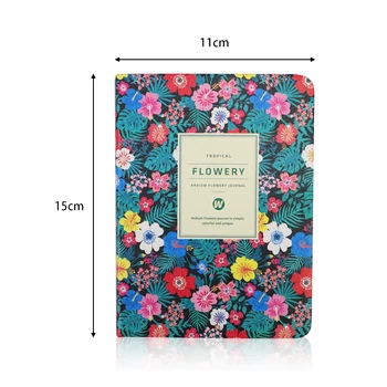 Drăguț Notebook Din Piele Florale Flori Agenda Jurnal Planificator Săptămânal Notebook Școală, Rechizite De Birou Papetărie Kawaii