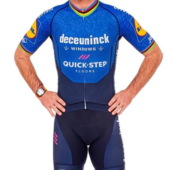 2021 Pas Rapid Ciclism Set de Îmbrăcăminte Mens Echipa Pro Campion Costum Albastru cu Maneci Scurte Jersey Și salopete pantaloni Scurți de Biciclete Ropa Ciclismo