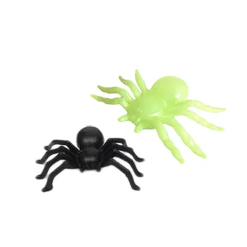 Ellenmar 50pcs Luminos Spider Decor de Halloween Festival Consumabile Glumă Amuzant Jucării Halloween Casa Bantuita Prop Decorative