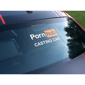 Amuzant porno Autocolante Auto 20x9.1cm Porno Hub Turnare geamul mașinii Amuzant Adult Muri Tăiate de Vinil Decal Pornhub Autocolant pentru Mașină