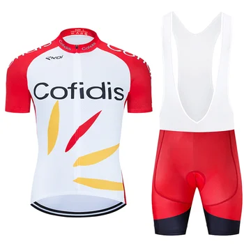 2021 ECHIPA PRO Franța Ciclism Jersey Pantaloni 9D Gel de MTB Ropa Ciclismo de Vară pentru Bărbați Îmbrăcăminte de Biciclete Maillot Chilot Costum