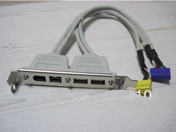 De vânzare cu amănuntul NOU record quaility 2 Porturi USB 2.0 + 2 Firewire IEEE 1394 de Expansiune Porturi pe Panoul din Spate a Suportului