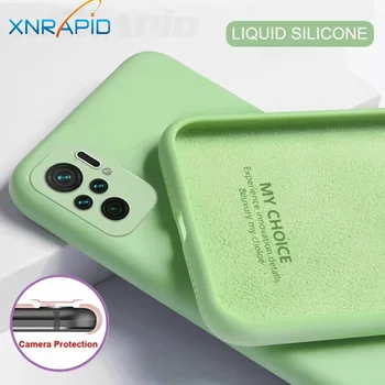 Lichid Original Caz Silicon Pentru Xiaomi Mi 11 Ultra 10T Pro Lite 10 Poco X3 NFC 7 Redmi K40 Jocuri 9C Nota 9 9M 9S, 10S F3 Acoperi