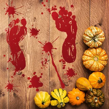 Halloween Autocolante De Perete Fereastra Horro Mâinile De Sânge Picioare Partid-Fantomă Ușă Decor Happy Halloween Party Decor Pentru Acasă 2021