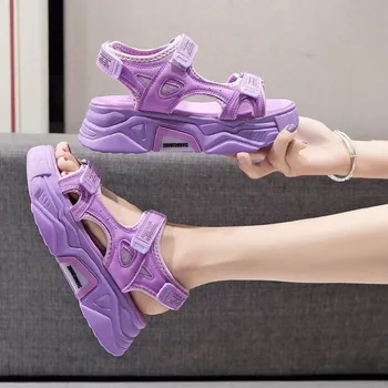 6cm Femei Sandale Drăguț Pantofi Confortabili Confortabil Doamnelor 2021 Diapozitive Pantofi Eleganti Femei Vara sandale Sandale cu Platforma