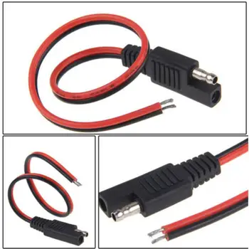1buc 30CM DIY SAE 10A Alimentare Auto, Cablu de Extensie Rapidă de Calitate Conector SAE 2 Deconectați de Înaltă Cablu 18AWG Pin Cablu L8J4