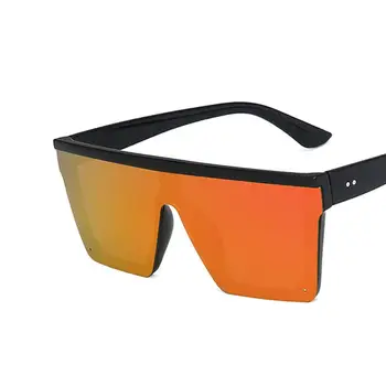 Brand de moda de Design ochelari de Soare Femei Bărbați Cadru Mare Flat Top Supradimensionat Pătrat Ochelari de Soare UV400 Ochelari de okulary przeciwsloneczne