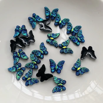 10mm*12mm fluture minunat rășină stras DIY album bijuterii ornament fluture stras