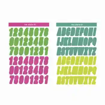 Creative Digital Scrisoare Autocolant Plat Post Număr cu Litera Duete Serie Manuală Cont de BRICOLAJ, Materiale de Decorare Post-13 modele