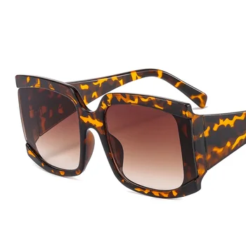 D&T 2021 Noua Moda ochelari de Soare Patrati Femei Bărbați Ochi de Pisica PC Degradeuri de Lentile de Leopard Brand Designer de Ochelari de cal Tendință Ochelari de Soare UV400