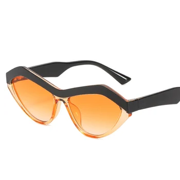 2021 Retro Triunghi Ochi de Pisica ochelari de Soare pentru Femei Wen lunette de soleil femme Moda Conflict Culori Neregulate Ochelari de Soare