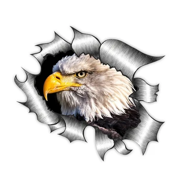 Boutique Frumoasa Masina Autocolant 3D American Bald Eagle Animal Decal Geamul Mașinii Accesorii Styling Auto Laptop Autocolante Kk13*13cm