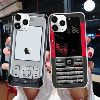 Stil Vintage Telefon Caz pentru iPhone 12 Mini 11 Pro Max SE 2020 10 8 7 6 6S Plus X XR XS MAX Silicon Clar Retro Cazuri Acoperi