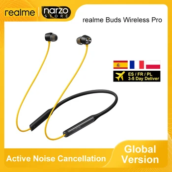 Versiune globală Realme Muguri Wireless Pro ANC ANC Anulare Activă a Zgomotului de Sport Cască 22hrs Redare Bluetooth 5.0 Căști