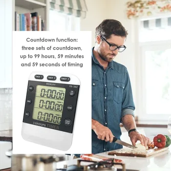 3-modul Cronometru de Bucătărie Fierbinte de Vânzare Pătrat de Afișaj Digital Countdown Cronometru de Gătit Mâncare Acasă Pracitcal de Alarmă, Instrumente de Bucatarie
