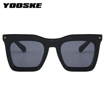 YOOSKE Moda ochelari de Soare Femei Bărbați Supradimensionate, Ochelari de Soare Vintage Mare Cadru Pătrat Ochelari de sex Feminin de Înaltă Calitate Eyewears UV400