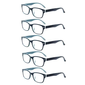 5 pack Ochelari de Citit pentru Bărbați și Femei arc Balama rame ovale colorate cititori de calitate ochelari de vedere 0.5-6.0