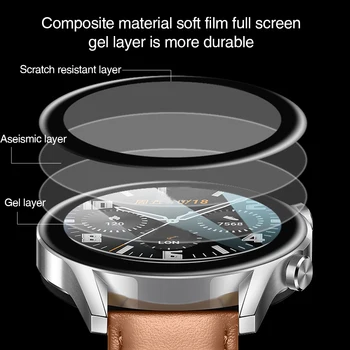 2 buc 3D Curbat Folie de Protectie Pentru Huawei Watch GT2E GT 2E GT2 E GT 2 46mm 42mm Moale Fibre Full Screen Protector Film Nu Sticla