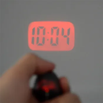 Mini Digital Ceas de Proiecție Portabile de Perete LED Tavan Timp de Proiectie Ceas Magic Lumina de Noapte Ceas Electronic lanț cheie decor