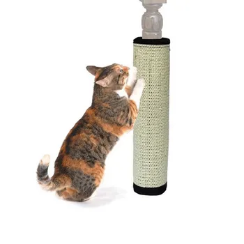 1buc Pisoi Pisica Zero Bord Mobilier Proteja Pad Sisal Scratcher Mat Gheare de Îngrijire Pisică Jucărie Canapea Post Scratching Protector*