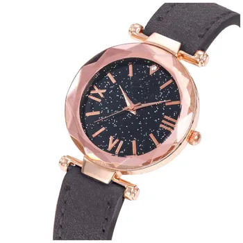 Femei ceas tendință de moda star punct mic mată ceas curea cerul înstelat mic Roman scară ceas unisex часы женские 05*