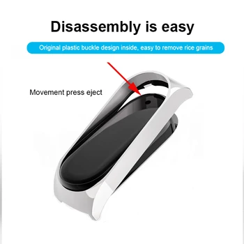 Clasic Bratara Smartwatch Curea Pentru Xiaomi Mi Band 3 4 5 Încheietura Mâinii Brățara Metalică Fără Șuruburi Din Oțel Inoxidabil Curea Mansete