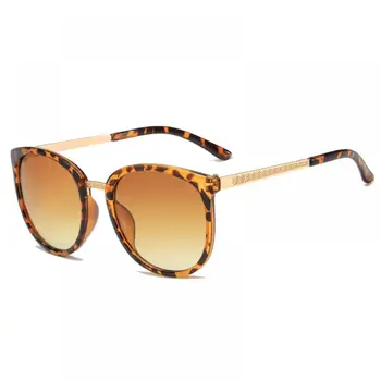 2021 Noi Supradimensionate Ochi de Pisica ochelari de Soare pentru Femei Brand Designer Rotund Ochelari de Soare Retro Leopard Nuante UV400 oculos de sol feminino