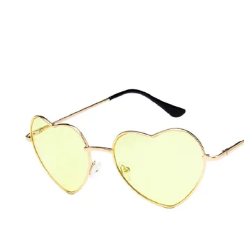 2021 Dragoste Inima în Formă de ochelari de Soare Femei de Epocă Ochelari de Soare Moda Ochelari Cadru Retro UV400 Gafas de Designer de Brand Lunetele