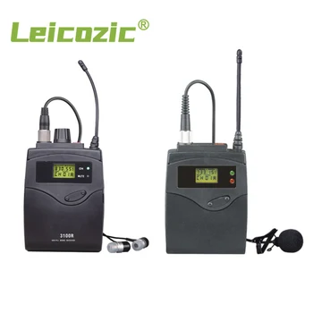 Leicozic Ghid turistic Profesionist Sistem Wirelss Lavaliera Microfon 3100 Serires Mono UHF Transmitator Bodypack Traducere Simultană