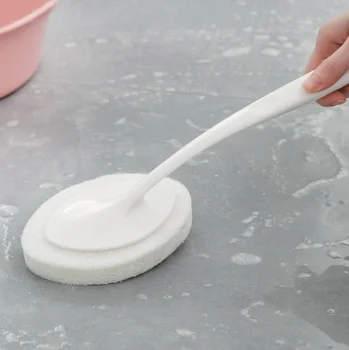 Mâner lung Perie Magic Eraser Burete de Curățare Diy Burete pentru Vase de Bucătărie Toaletă, Baie Spălare Curățare Instrument Accesoriu