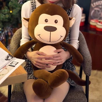 1 buc 75CM Drăguț Mare Agățat în Cârlig și Buclă de Mână de Maimuță de Pluș, Jucării Umplute de Animale Tricotate Baieti Baby Doll Cadou Cadouri